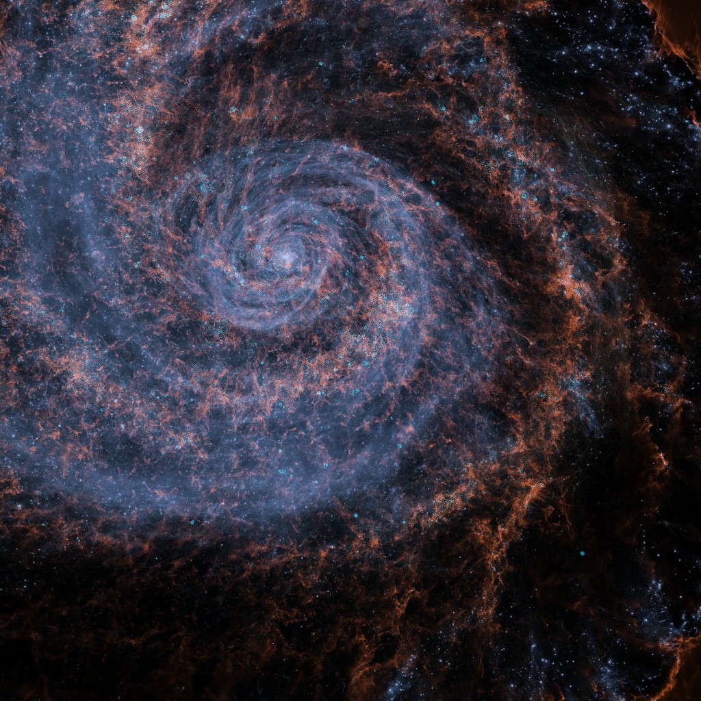 A face-on view of the PHEASANT simulated galaxy